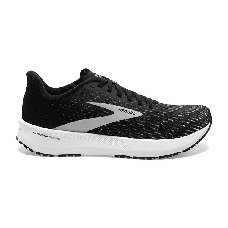 Brooks Hyperion Tempo Men's Road Running Shoes - Black/Silver/White (13698-KSIV)
